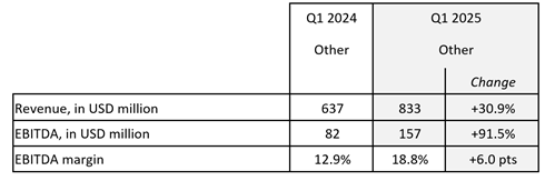 results q1 2025 cma cgm other activities